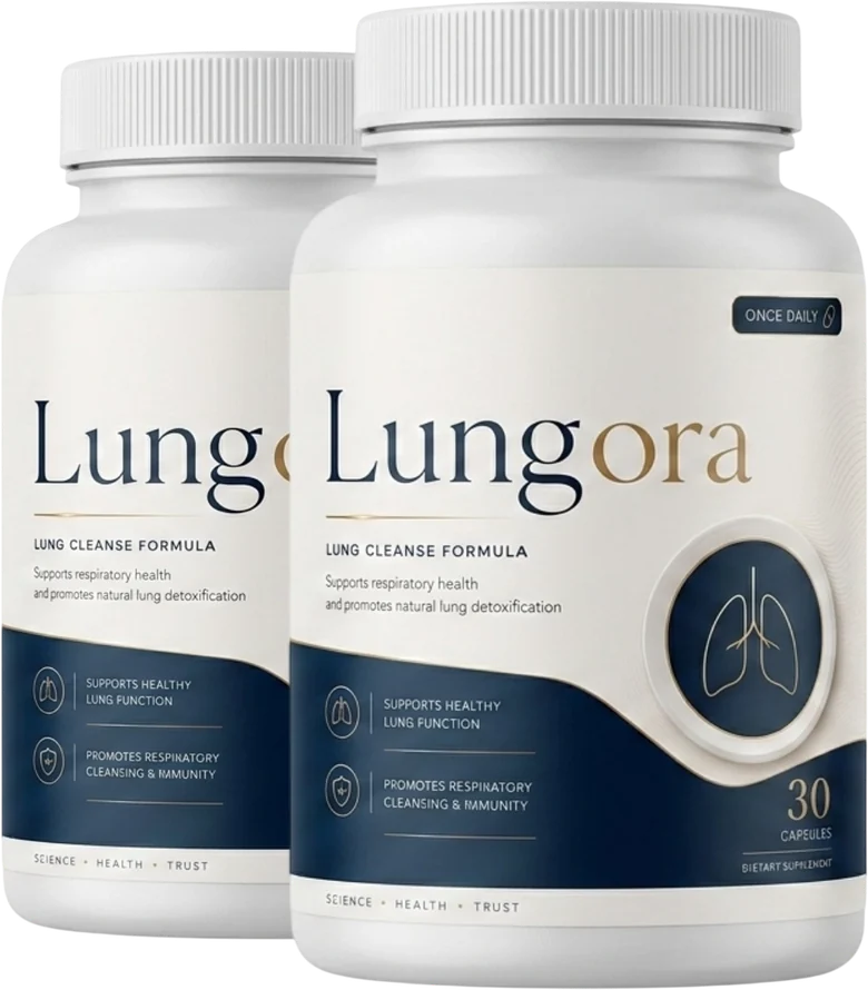 Lungora lung cleanse capsule bottles